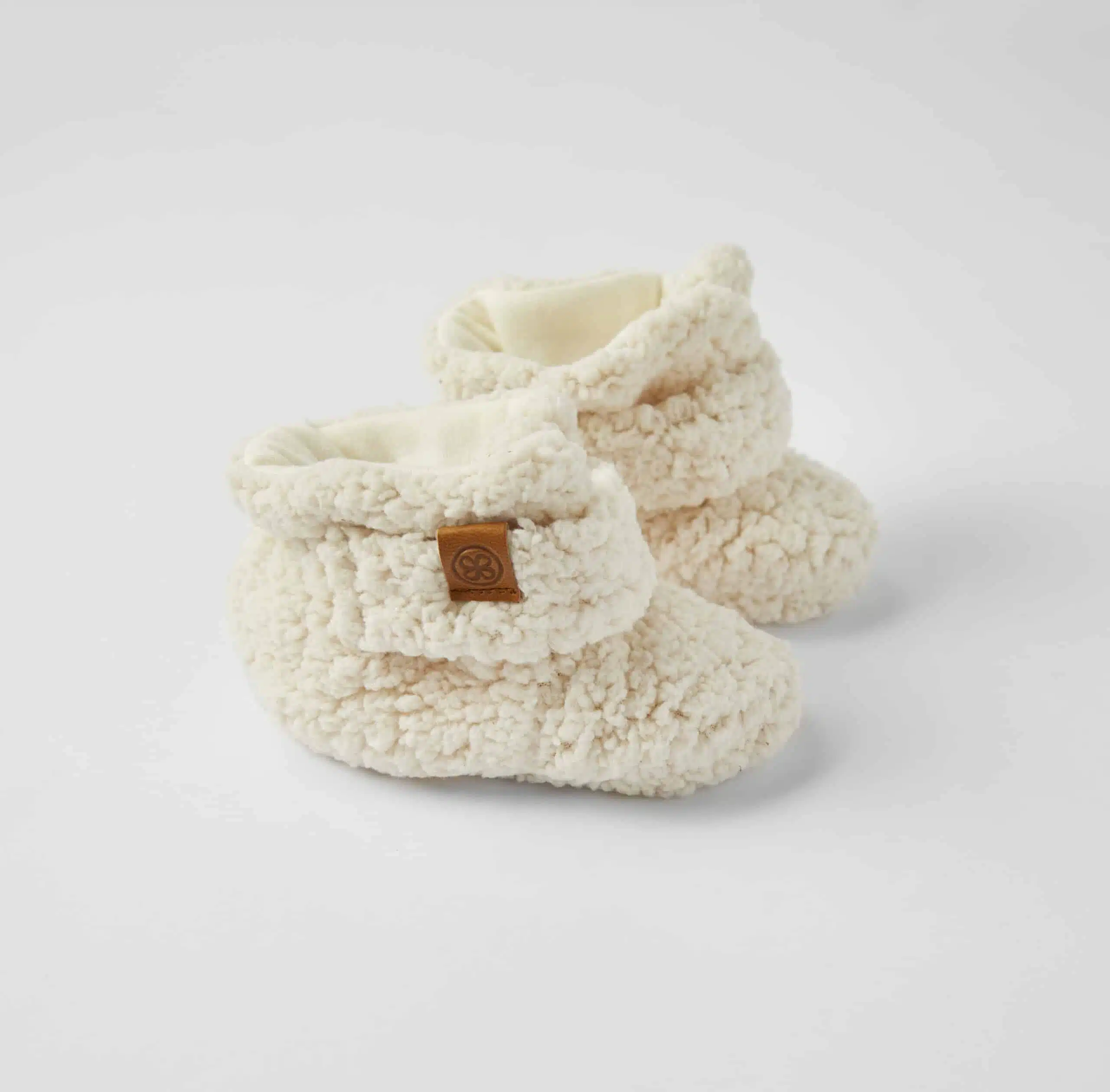 Chaussons teddy Beige 6-12 mois (Cloby)