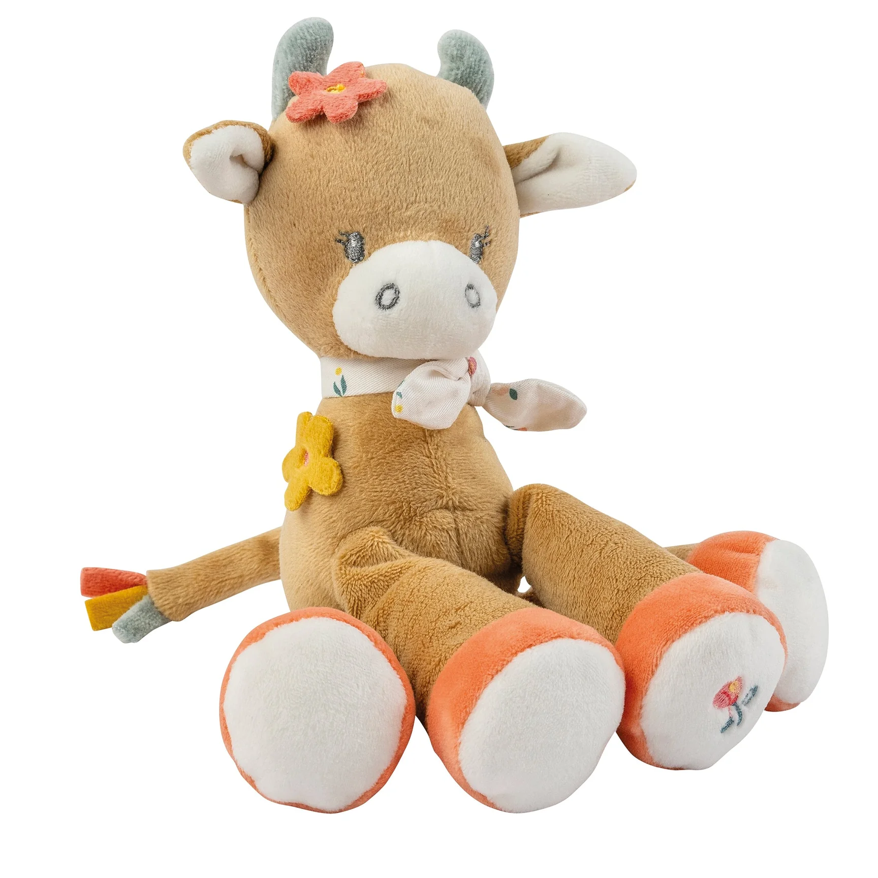 Peluche avec Hochet Vache Mila (Nattou)
