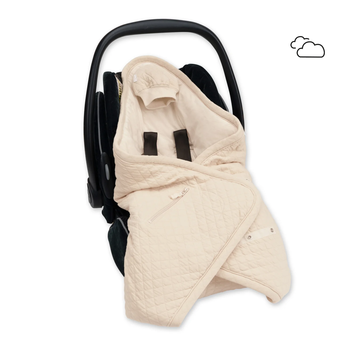 BISIDE 0-12m cream quilted + pady jersey (Bemini)