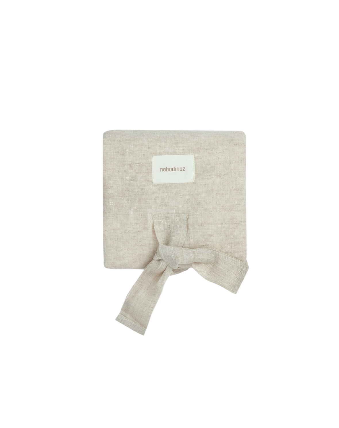 Lin français tapis à langer imperméable Greige (Nobodinoz)