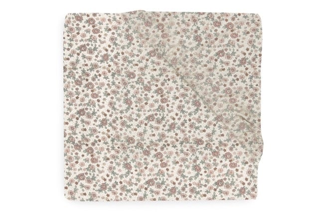 Drap-housse Jersey 60x120cm Retro Flowers (Jollein)