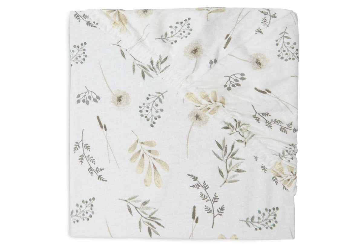 Drap-housse Jersey 60x120cm Wild Flowers (Jollein)