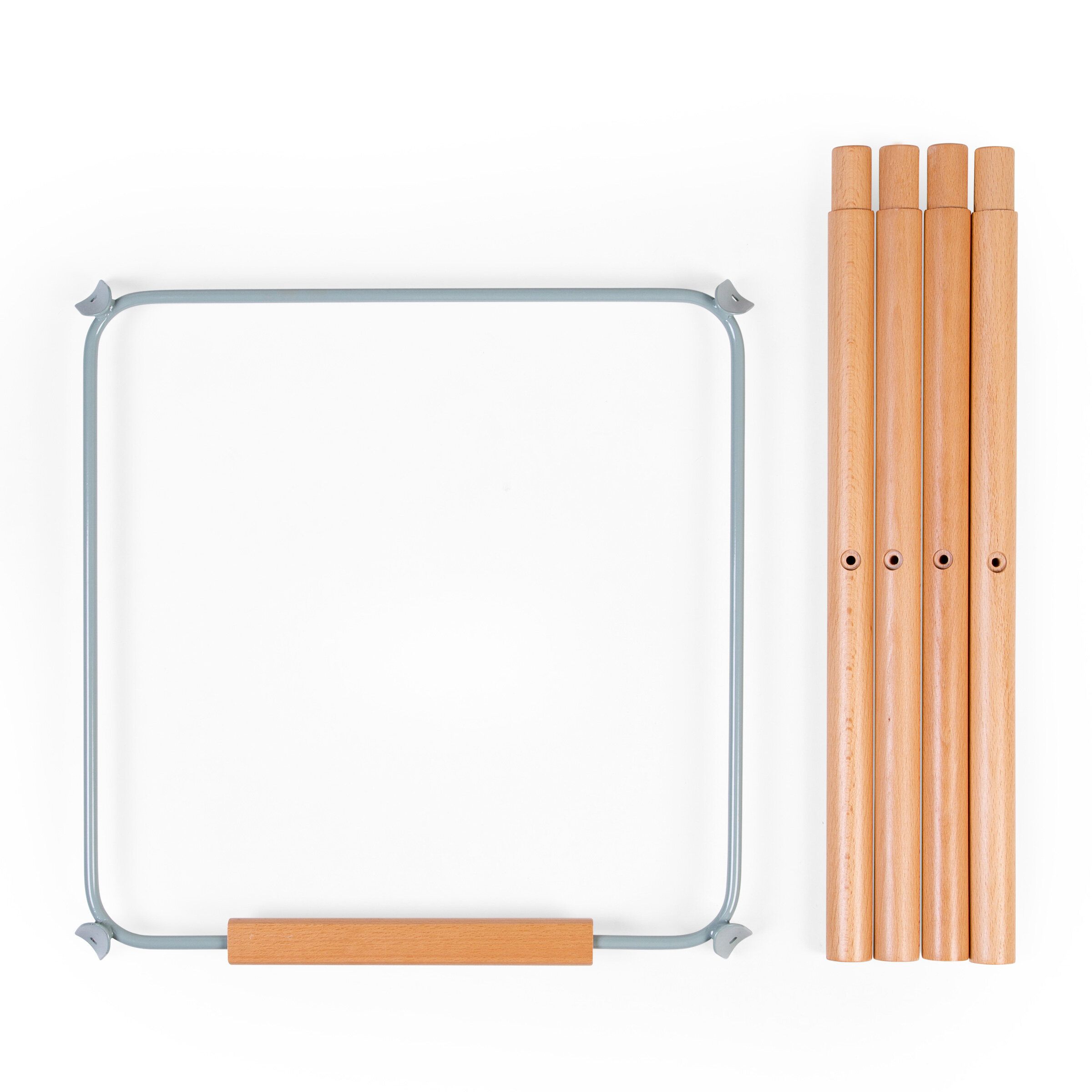 EVOLU EXTRA SET DE PIEDS LONGUES + REPOSE PIEDS - BOIS - MENTHE (Childhome)