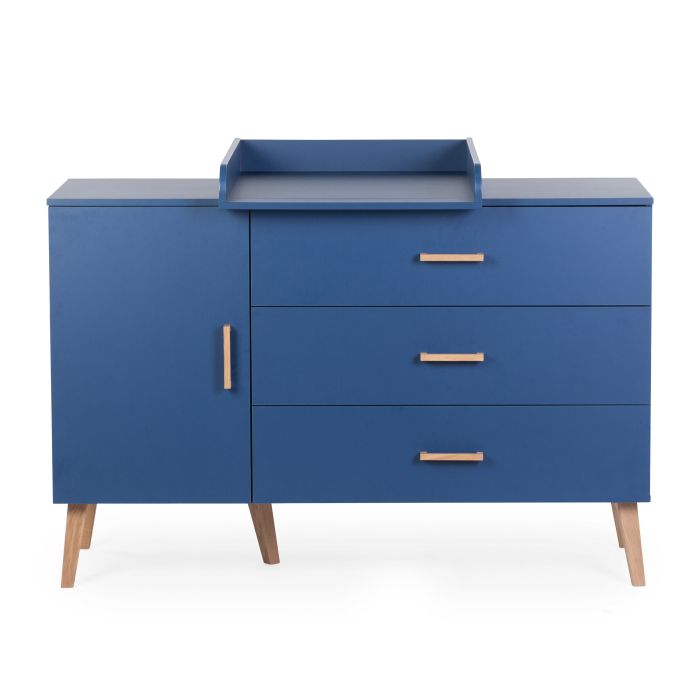 COMMODE - 3 TIROIR + 1 PORTE + PLAN A LANGER (Childhome)