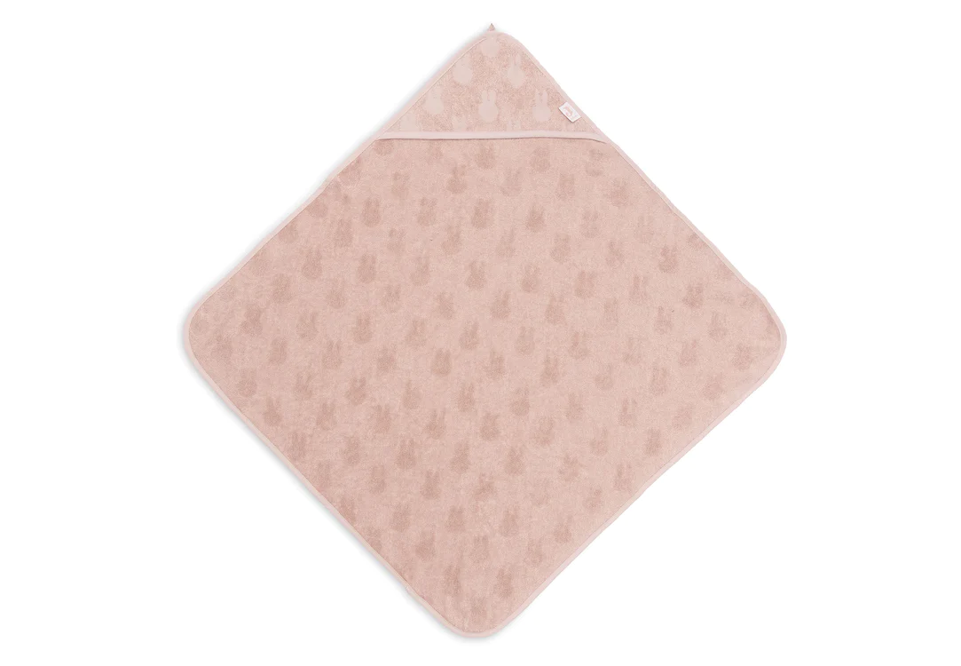 Cape de bain éponge Miffy Jacquard - Wild Rose (Jollein)