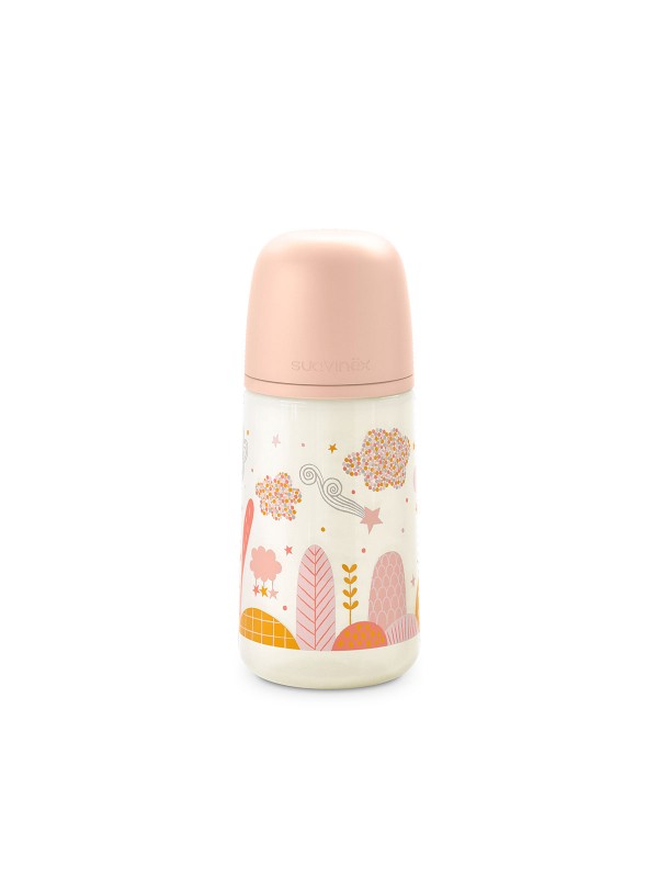 Biberon  débit moyen - 270ml - Pink (Suavinex)