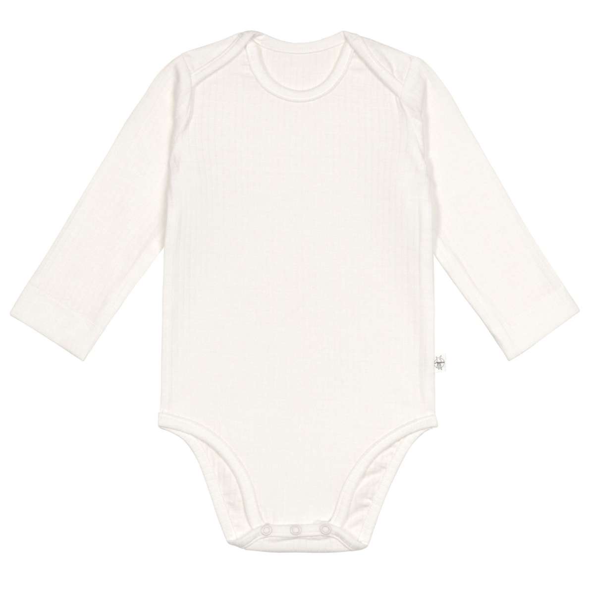 Body bébé manches longues - côtelé, beige Tencel (Lassig)