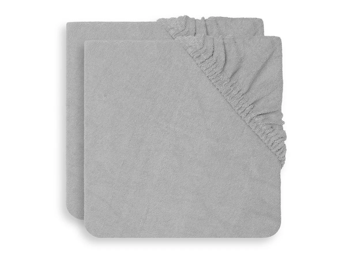Housse matelas à langer Éponge 50x70cm Soft Grey (2pack) (Jollein)