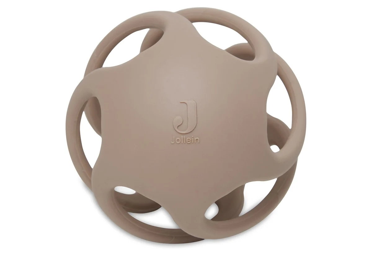 Anneau de dentition Balle Silicone Ø9,5cm Silicone Biscuit (Jollein)
