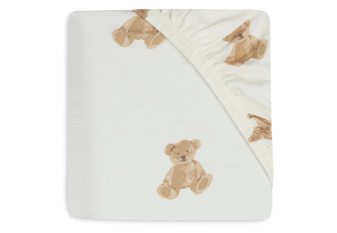 Drap-housse Jersey 40/50 x 80/90cm - Teddy Bear (Jollein)