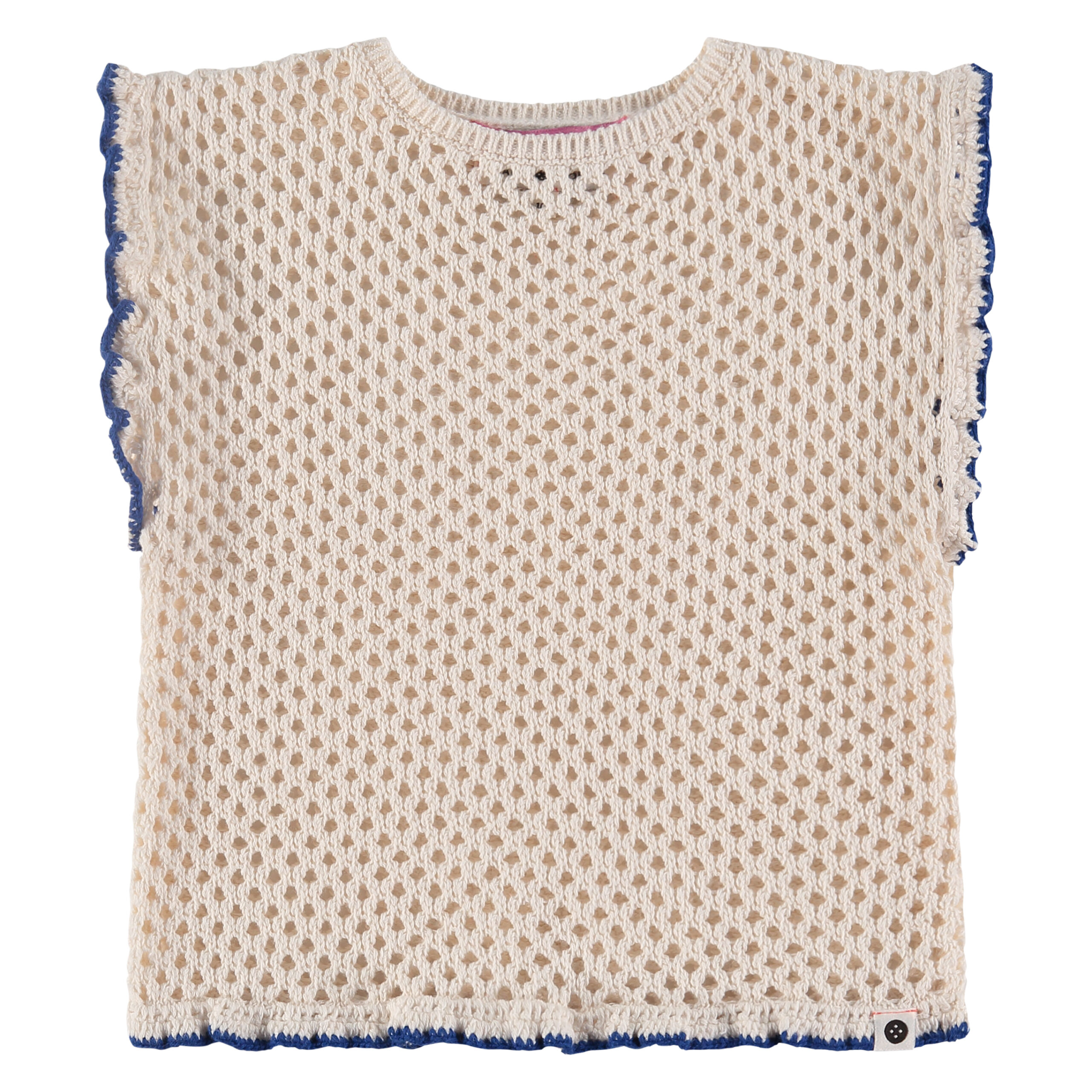 Blouse en crochet offwhite  SS24 (Stains Stories)