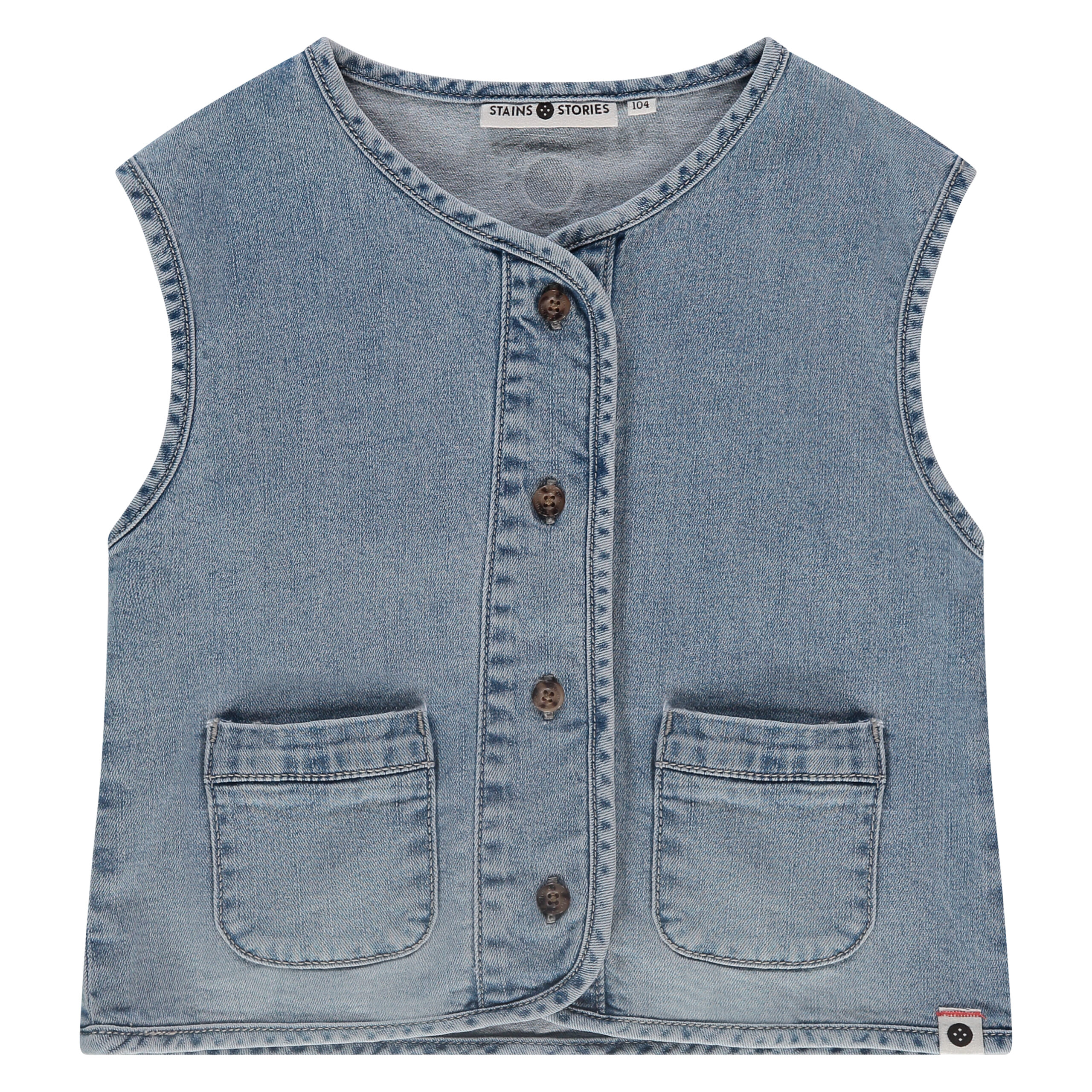 Gilet sans manches denim SS24 (Stains Stories)
