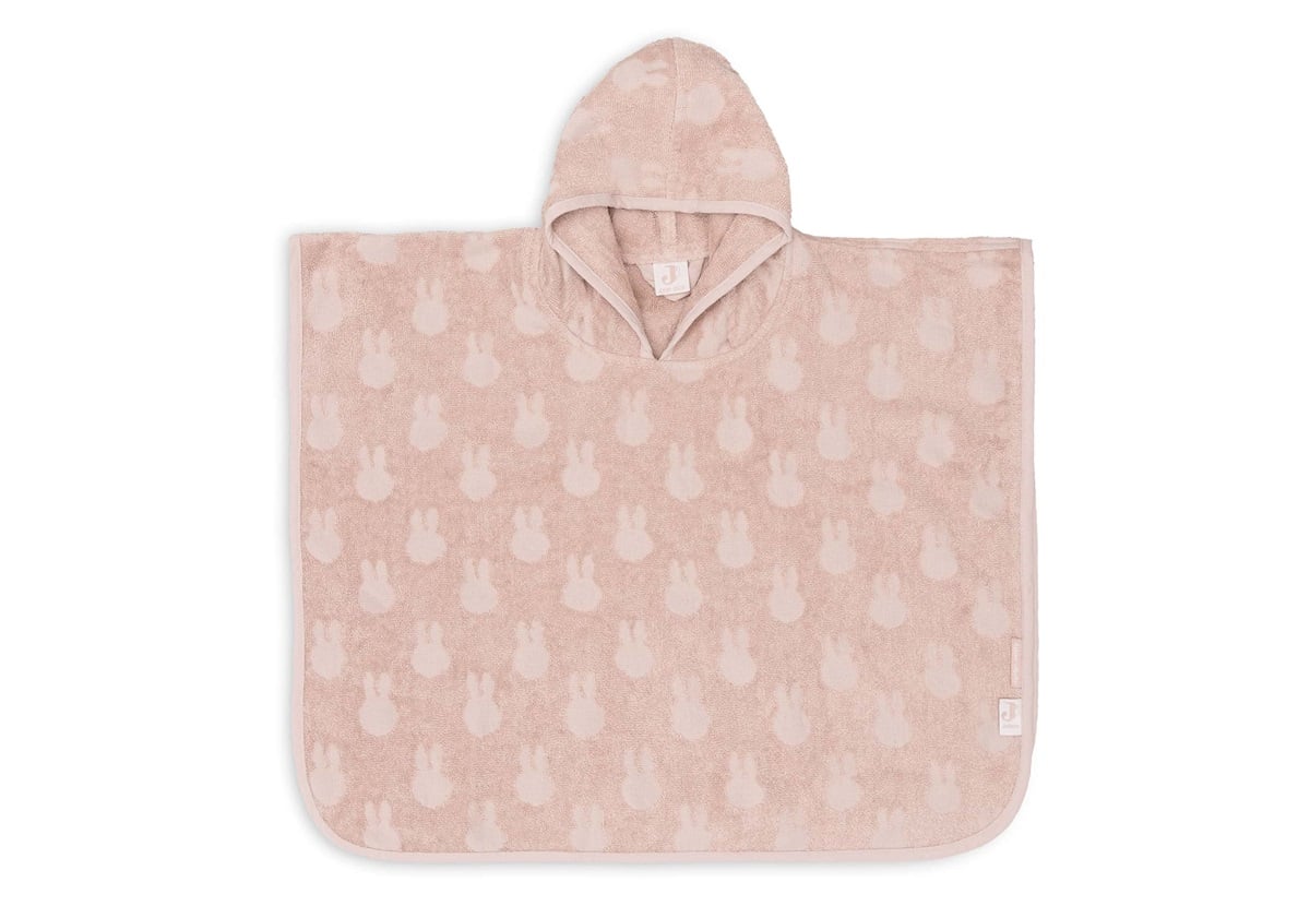 Poncho de bain éponge Miffy Jacquard - Wild Rose (Jollein)