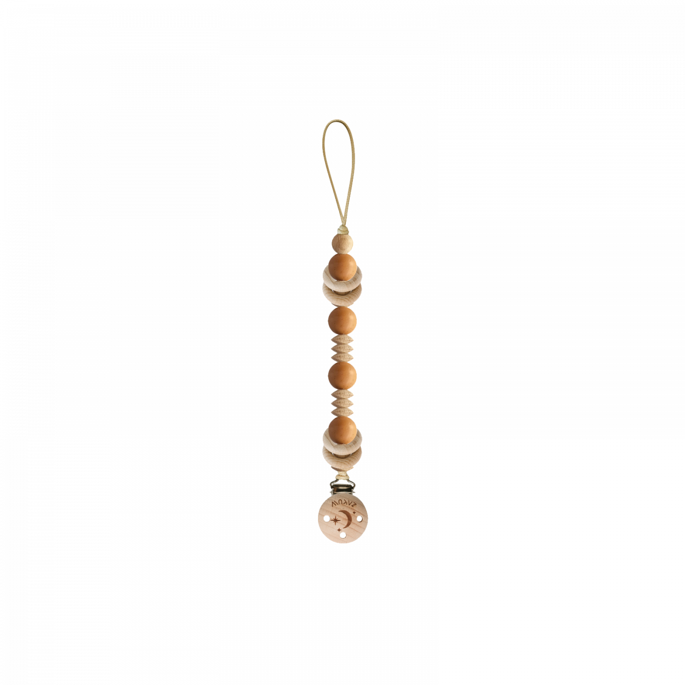 Attache tétine Éris Noisette (ZAKUW)