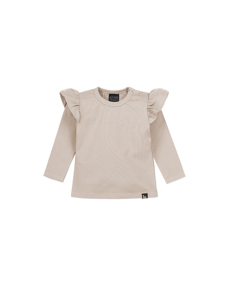T-Shirt Manches Longues Volants beige  SS24 (Babystyling)