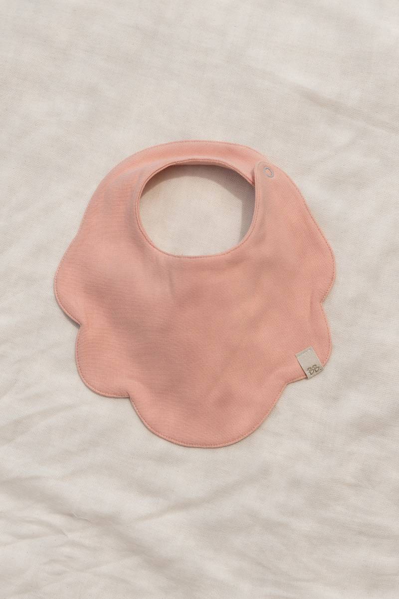 Bavoir Fleur - Soft Peach (Bamboom)