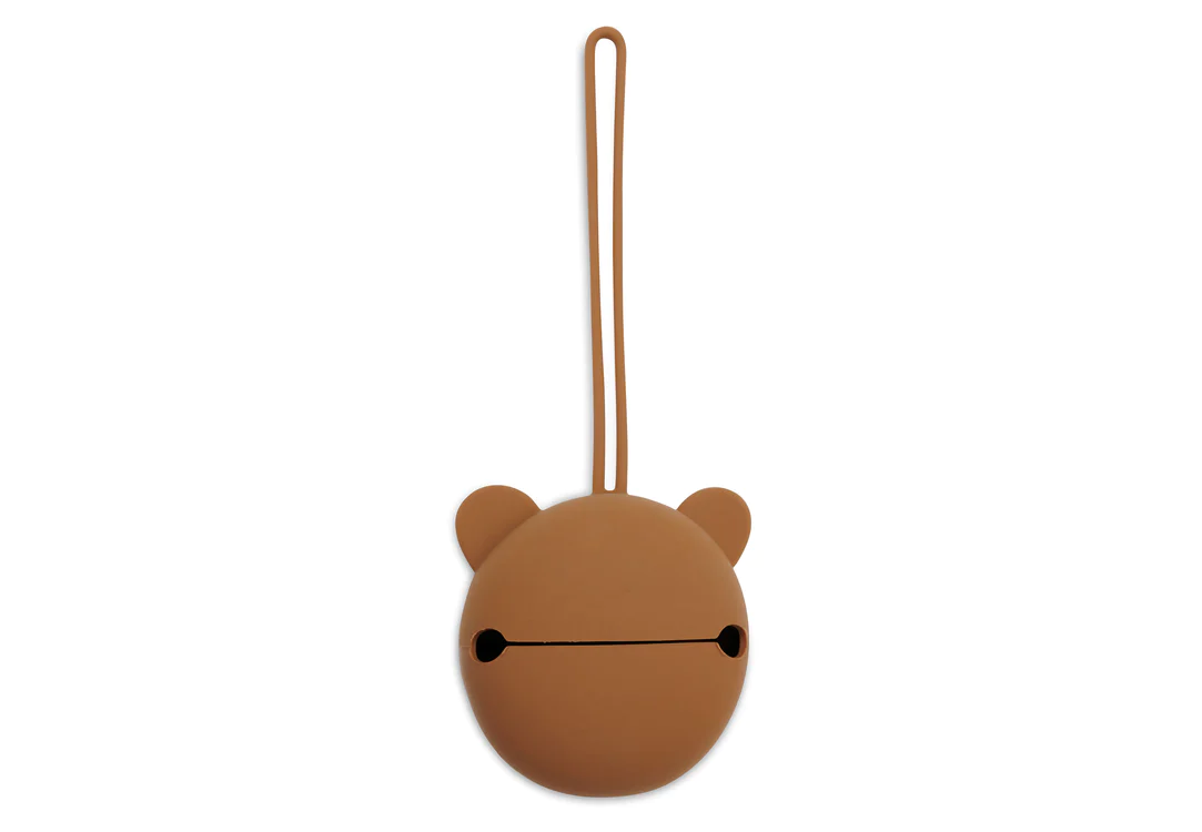 Étui à sucette en silicone Ø7cm - Caramel (Jollein)