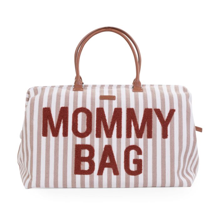 MOMMY BAG ® SAC À LANGER - RAYURES - NUDE/TERRACOTTA (Childhome)