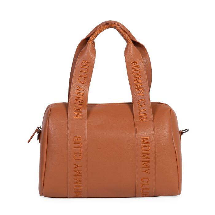 MOMMY CLUB SAC À LANGER - SIGNATURE - CUIR VEGAN - BRUN (CHILDHOME)