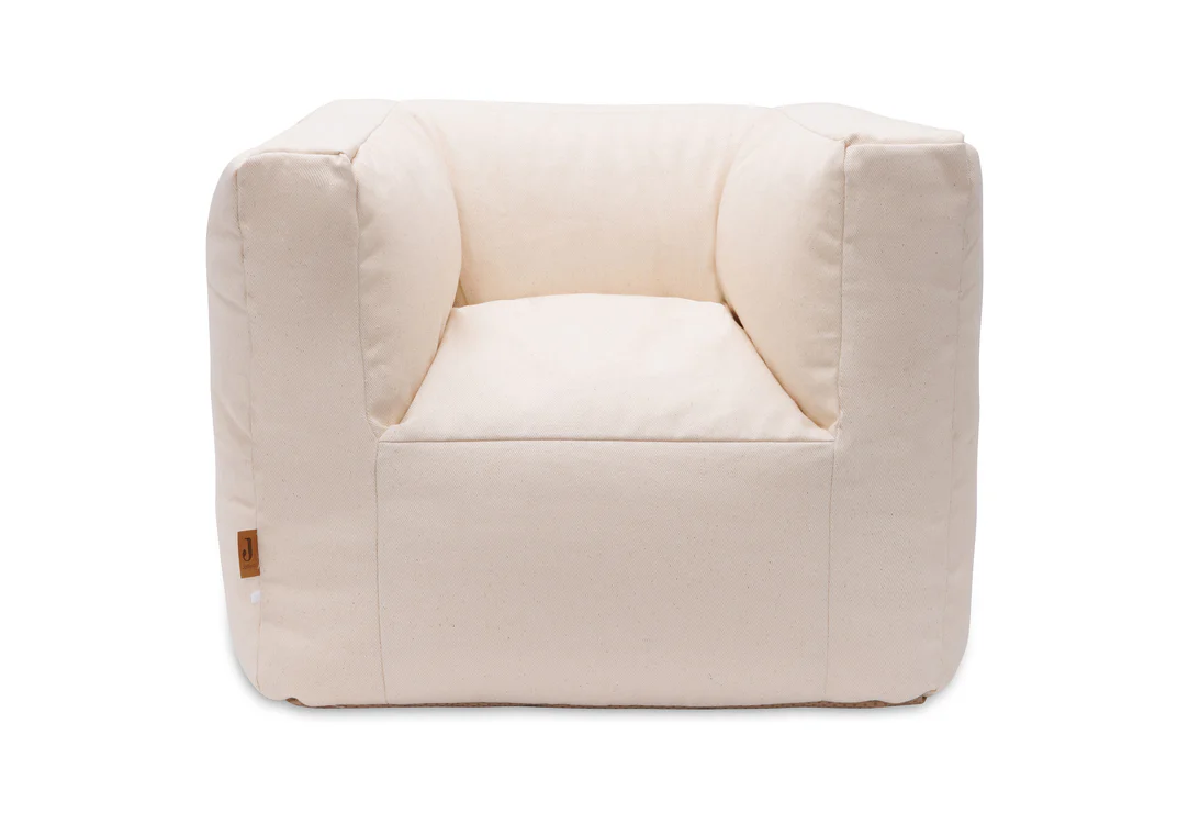 Fauteuil Pouf Enfant Twill Natural (Jollein)