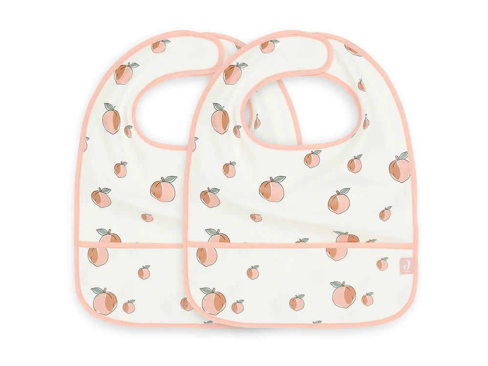 Bavoir Imperméable Peach (2pack) (Jollein)