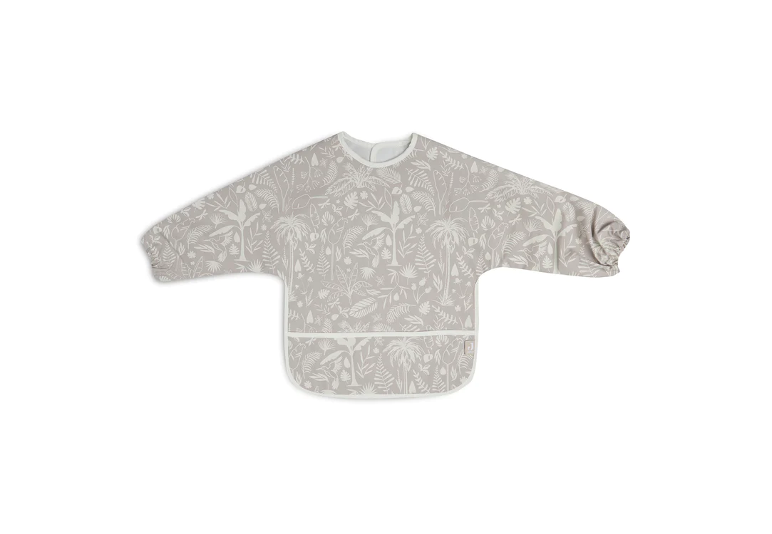 Bavoir à Manches Imperméable Botanical Nougat (Jollein)