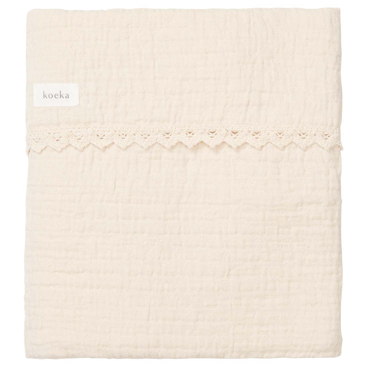 Couverture berceau lace Elba natural (Koeka)
