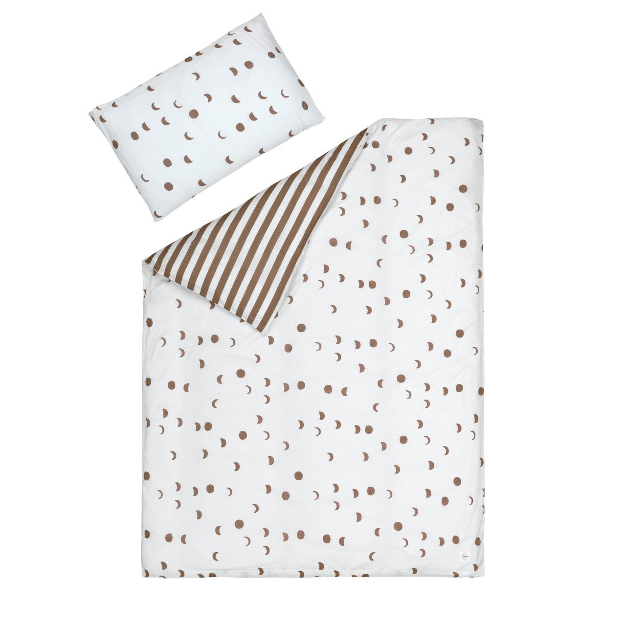 Linge de lit enfants - lune, beige marron clair (Lassig)