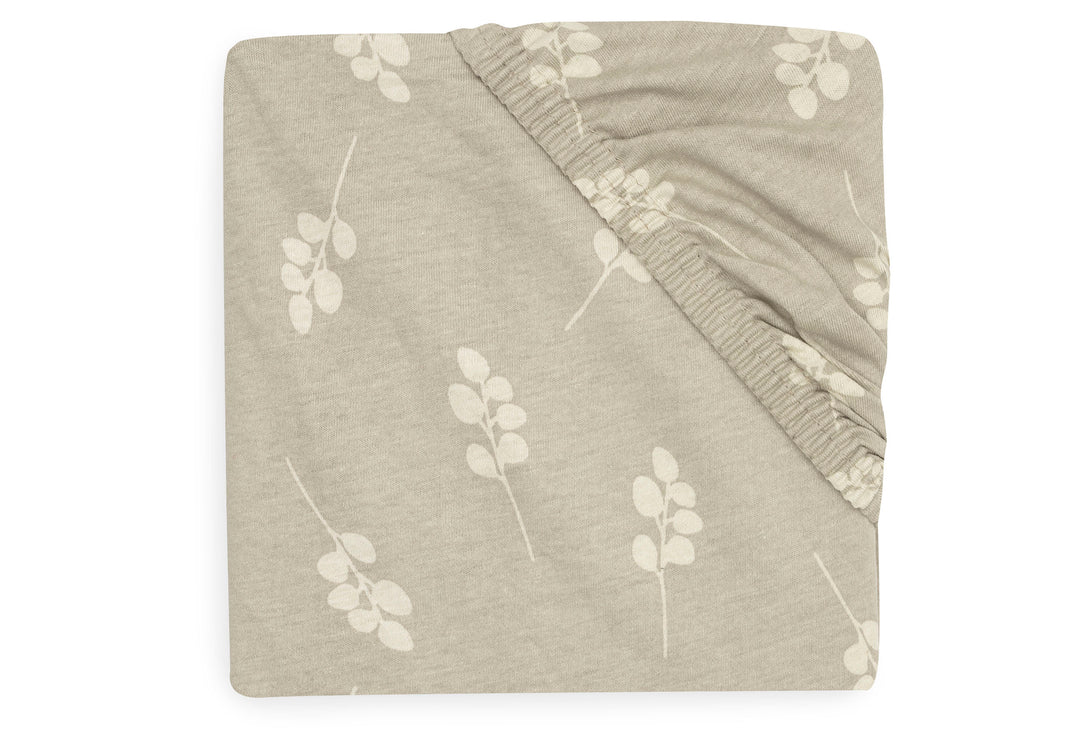 Drap-housse Jersey 60x120cm Twig Olive Green(Jollein)