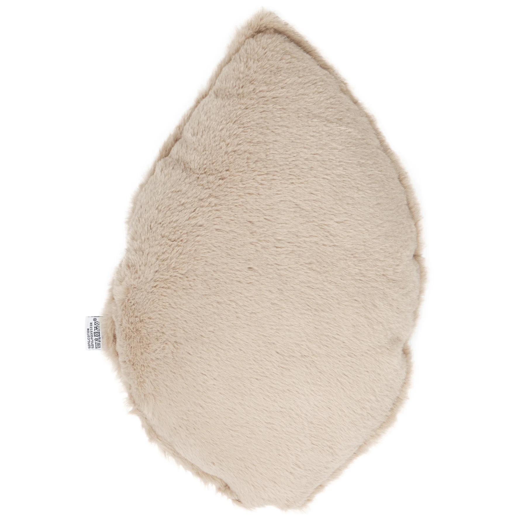 Coussin déco forme feuillle coton imp./ angora beige – Daydream (BB and CO) – Image 3