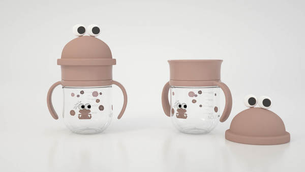 GOBELET TRAINER 360°, 250ML - ROSA (NOUI NOUI)