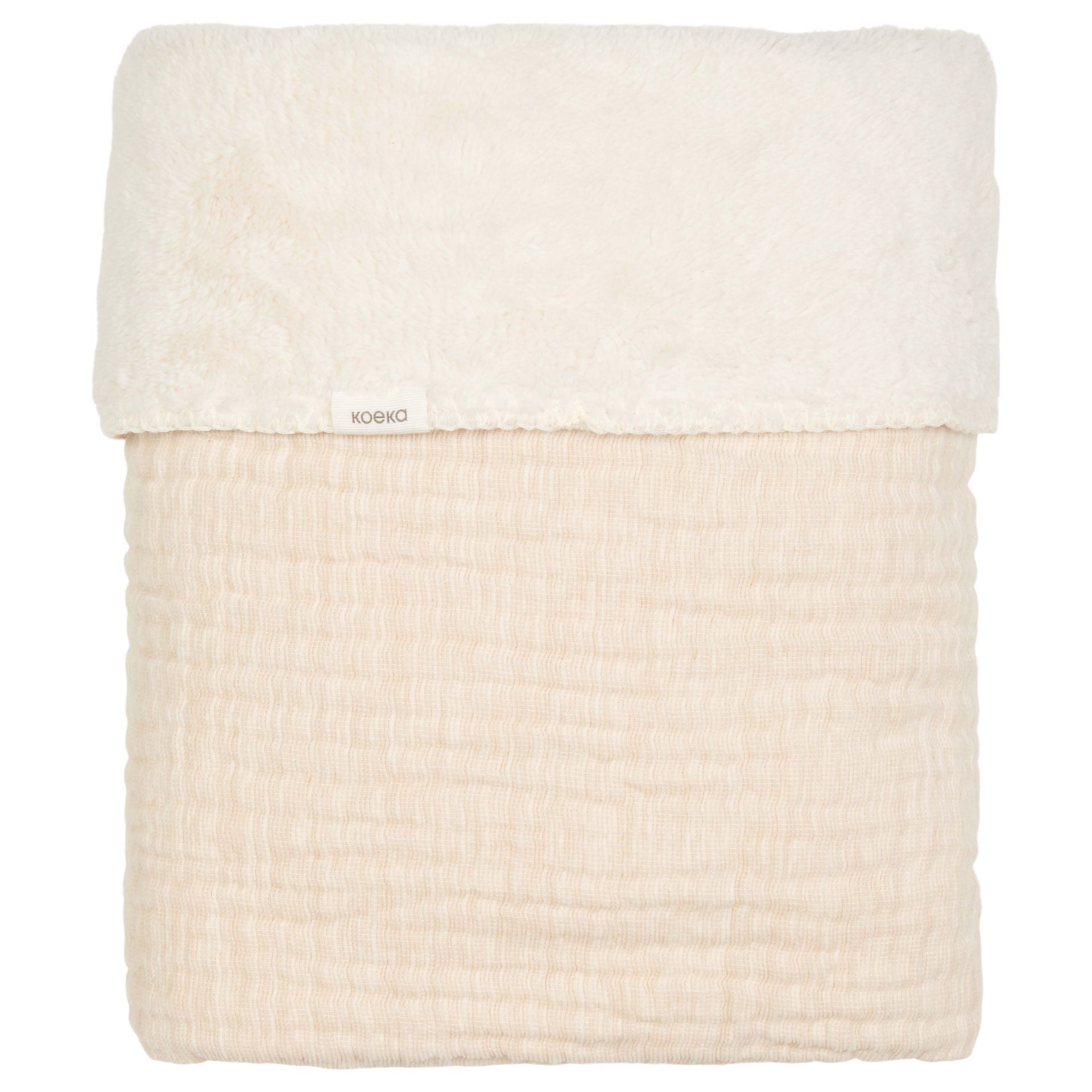 Couverture berceau teddy Rivoli warm white (Koeka)