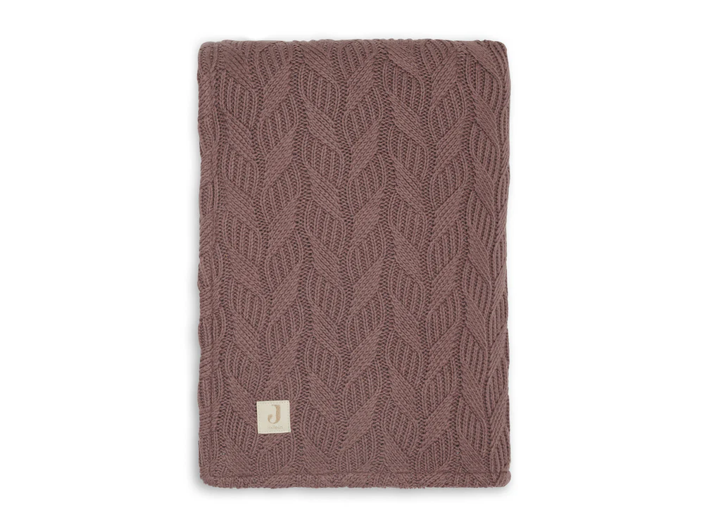 Couverture Berceau 75x100cm Spring Knit Chestnut/Fleece (Jollein)
