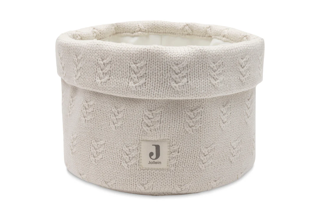 Panier de rangement Grain knit Oatmeal  (Jollein)