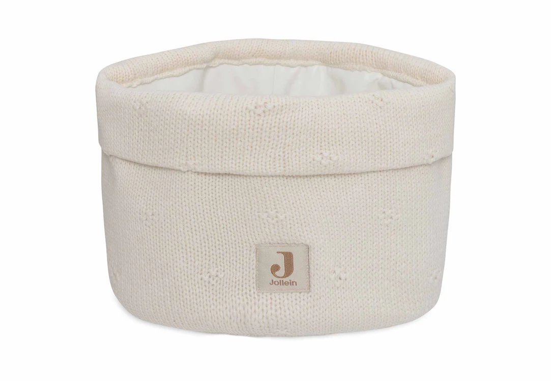 Panier de rangement Cosy Knit - Ivory (Jollein)