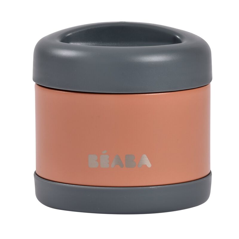 THERMO PORTION INOX 500ML MINERAL GREY/TERRACOTTA  (Béaba)