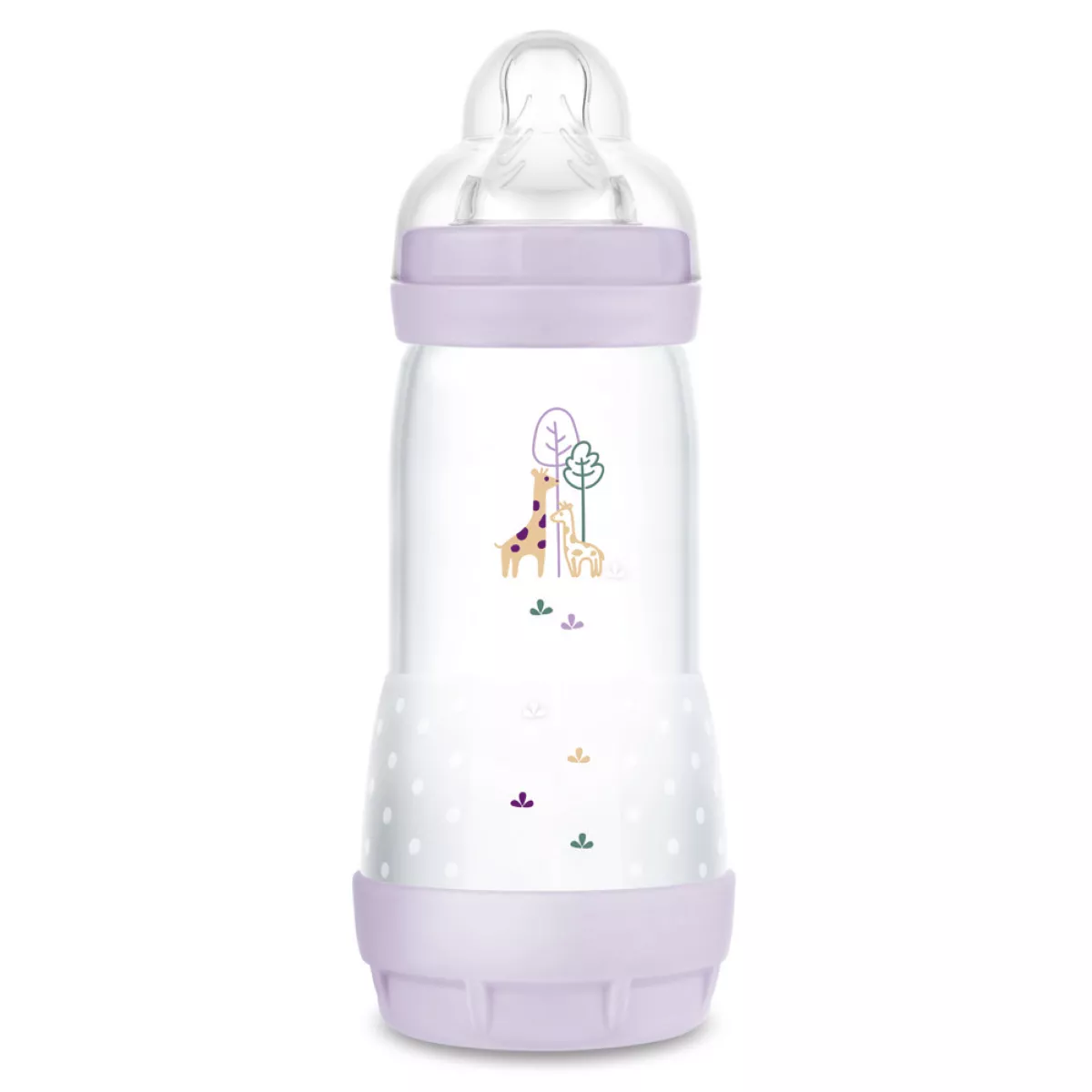 MAM Biberon Easy Start™ anti-colique 320 ml, 4+ mois, Lot de 1 Lila (MAM)