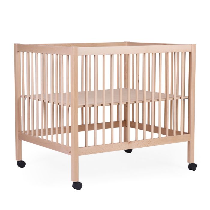PARC 97 + ROUES - 95X75 CM - BOIS - NATUREL (Childhome)