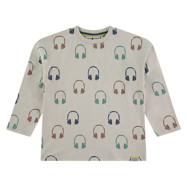 T-Shirt Garçon imprimé casque AW24 (Stains Stories)