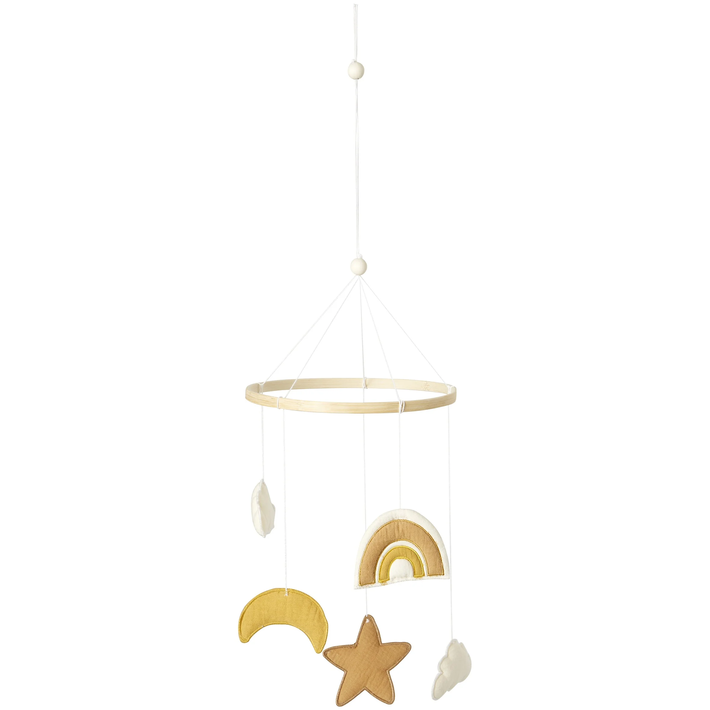 Mobile déco arc-en-ciel écru/camel/ocre Caramel Forest (BB and Co)