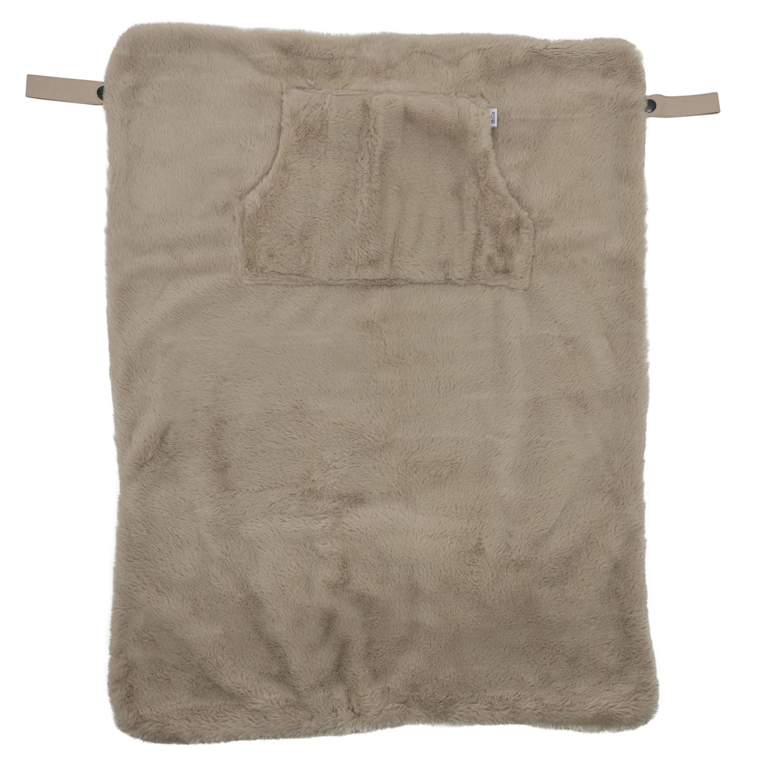 Couverture nomade fausse fourrure angora – beige (BB and Co)