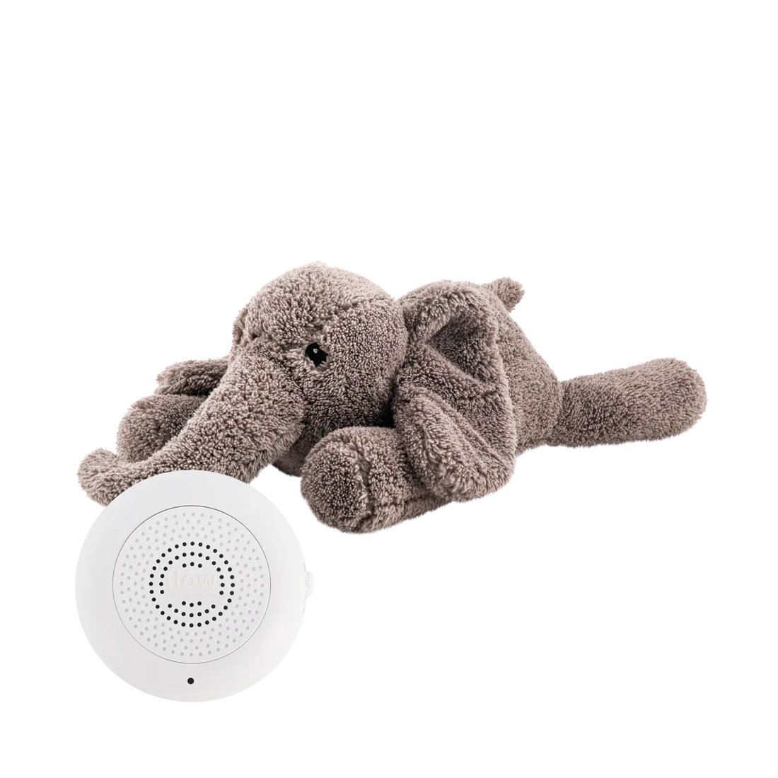 Doudou éléphant Georges battements de coeur (Flow)