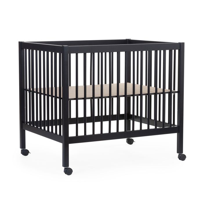 PARC 97 + ROUES - 95X75 CM - BOIS - NOIR (Childhome)