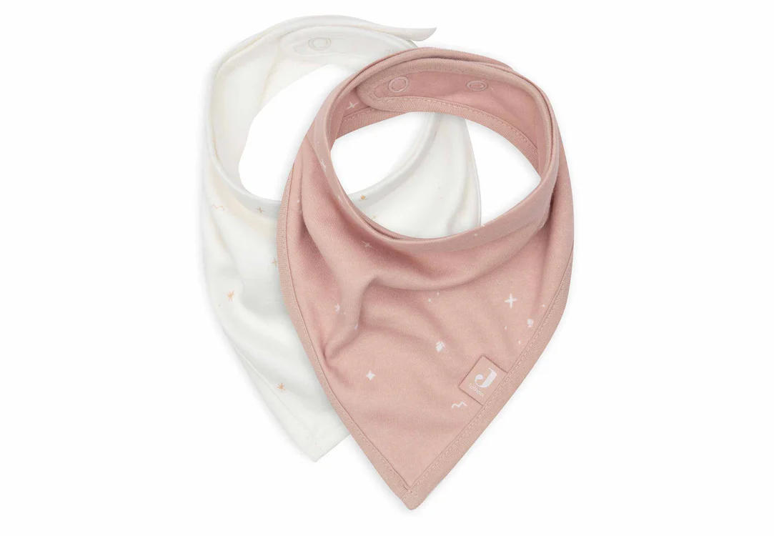 Bavoir Bandana Twinkling - Wild Rose - 2 Unités (Jollein)