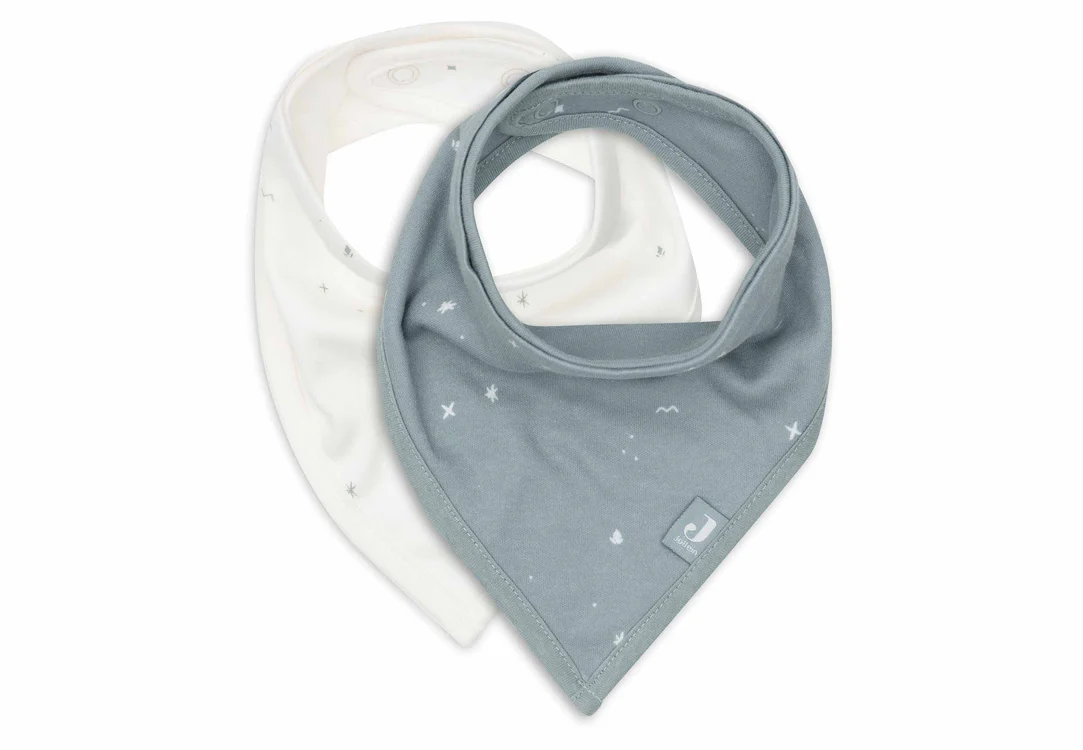 Bavoir Bandana Twinkling - Sea Green - 2 Unités (Jollein)