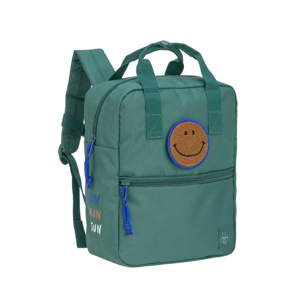 Sac à dos carré de la maternelle - Little Gang, Vert foncé (Lassig)