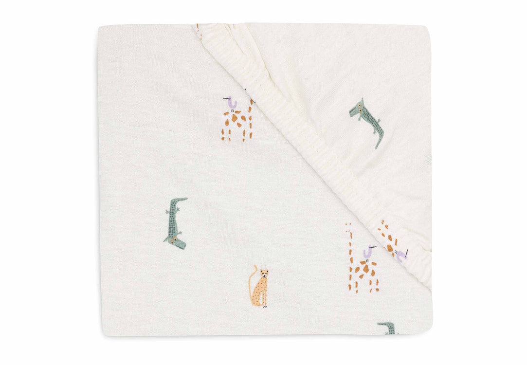Drap-housse Jersey 60x120cm - Jungle Jambo (Jollein)