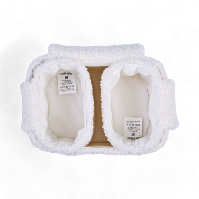 Lot de 3 Paniers Suspendus - 21x14x10 Cm + 14x10x10 Cm - Teddy Ecru (Childhome) – Image 3