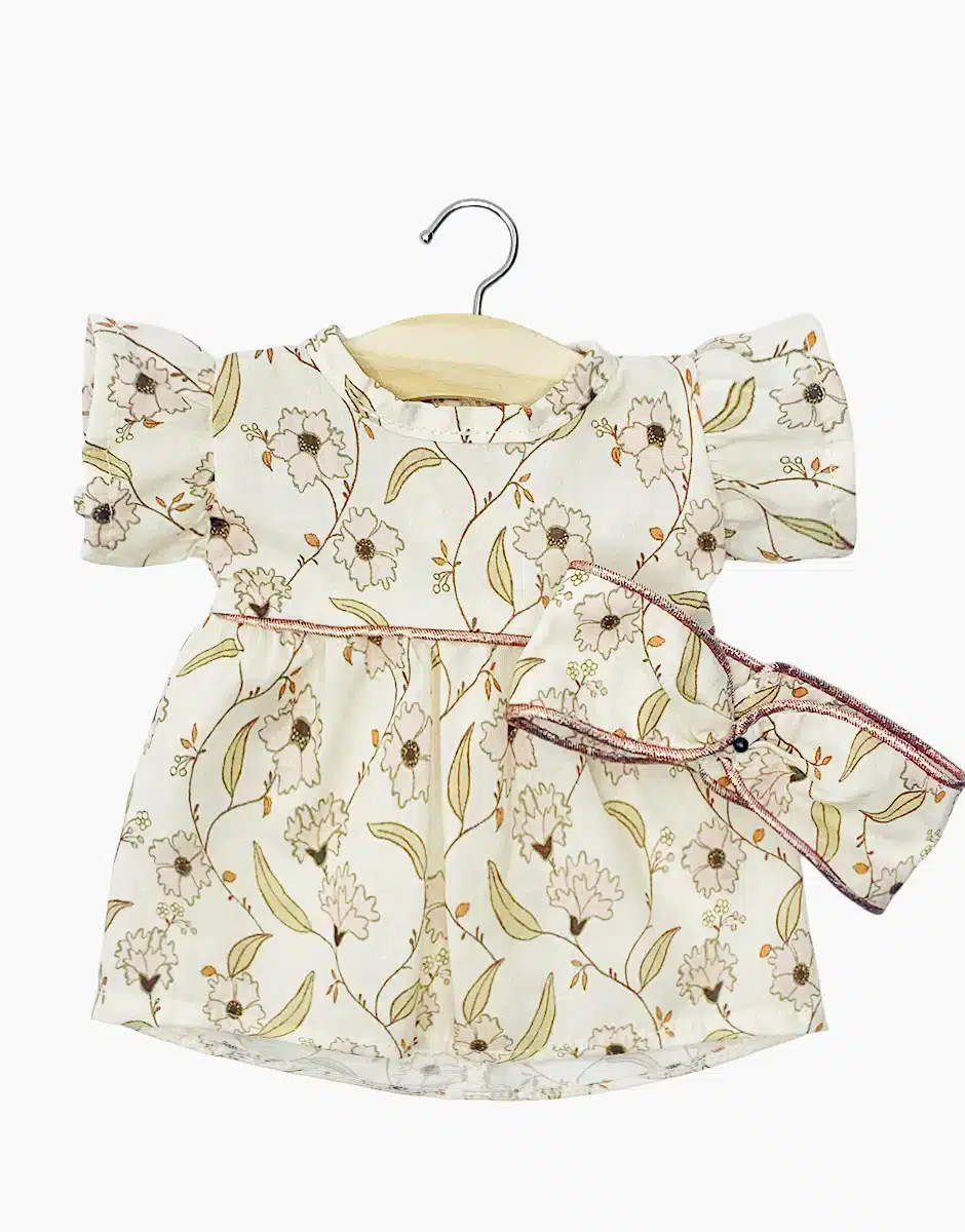 Robe Daisy et son headband croisé en coton Janelle (Minikane)