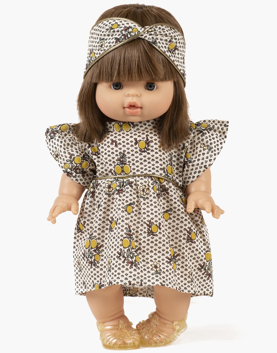 Robe Daisy et son headband croisé en coton Antoinette (Minikane)